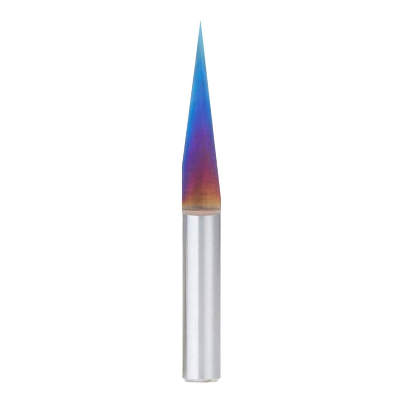 Amana Tool Spektra Extreme Tool Life Coated Solid Carbide Signmaking and Engraving Router Bit, 45611-K, 15 Degree Engraving 0.005 Tip Width x 1/4 Shank x 2-1/4 Inch Long - Image 1